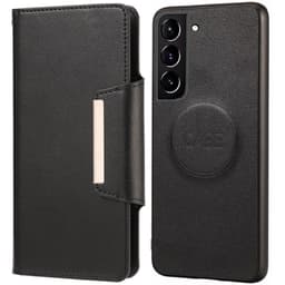 SKALO Samsung S21 FE DOLIZMA 2 i 1 Magnet Plånboksfodral - Svart