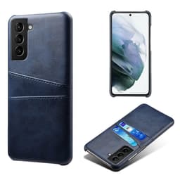 SKALO Samsung S21 FE PU-læder Kortholder Cover - Blå