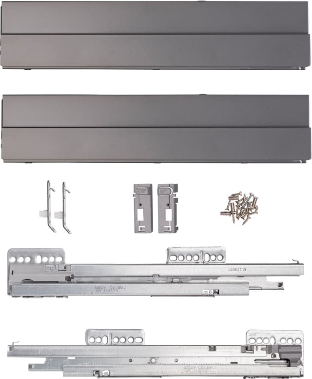 Epoq NPS skuff skuffesider og skinner 50 40kg, lav