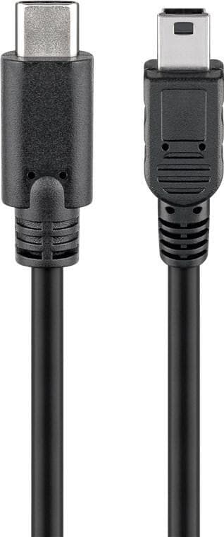 Goobay USB 2.0 høyhastighetskabel 0,5 m, svart