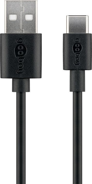 Goobay USB-C™ lade- og synkroniseringskabel (USB-A > USB-C™)