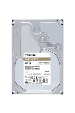Toshiba N300 3,5" intern HDD til NAS (4 TB)