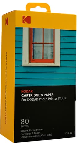 Kodak patron och papper för fotoskrivare 4 x 6 tum (80 st)