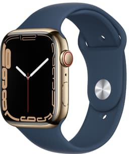 Apple Watch Series 7 45mm eSIM (gold steel/Abyss blue sportband)