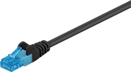CAT 6A patchkabel U/UTP, svart