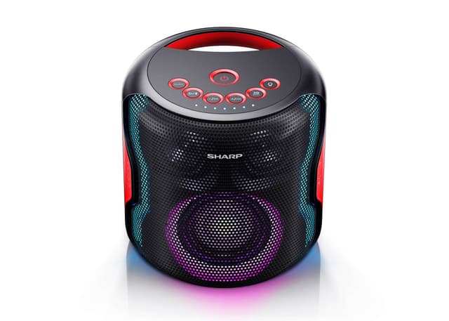 Sharp PS-919 Party Kaiutin 130 W, Bluetooth, Musta, Sisäänrakennetulla akulla, TWS, USB, LED, IPX5, 14 h