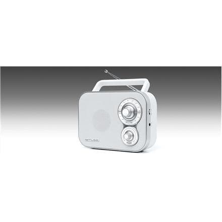 Muse Bärbar radio M-051RW Vit, AUX in
