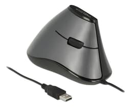 Ergonomisk vertikal optisk 5-knappers USB-mus