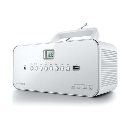 Muse M-28RDW Vit, bärbar radio CD/MP3-spelare med USB