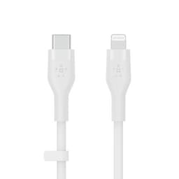 BOOST CHARGE USB-C to LTG Silicon 1m, White
