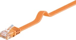 Goobay CAT 6 platt patchkabel, U/UTP, orange