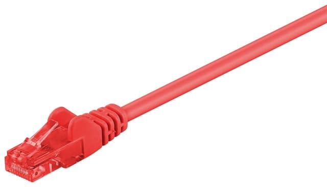 Goobay CAT 6 patchkabel, U/UTP, röd