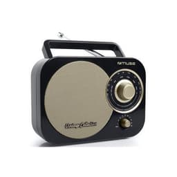 Muse Bærbar radio M-055RB Sort/guld, AUX ind
