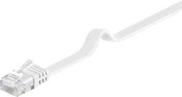 Goobay CAT 5e platt patchkabel, U/UTP, vit