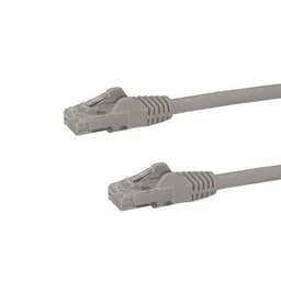 StarTech.com Cat6-patchkabel med hakfria RJ45-kontakter - 22,8 m, grå,