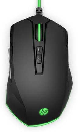 HP Pavilion Gaming Mouse 200, Black/Green