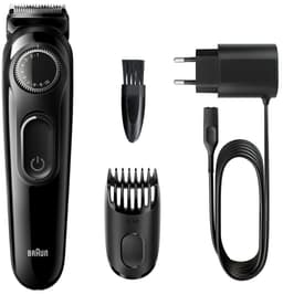 Braun Skægtrimmer BT3222 Trådløs, Antal længdetrin 20, Sort
