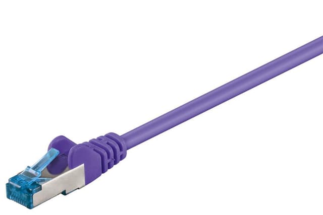 Goobay CAT 6A patchkabel, S/FTP (PiMF), fiolett