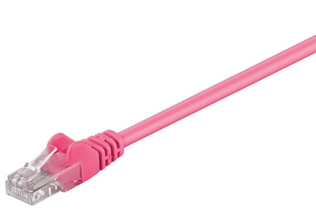 Goobay Patchkabel CAT 5e, U/UTP, magenta, 0,25 m