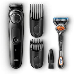 Braun partatrimmeri BT5042 Käyttöaika (max) 100 min, Pituusaskelmien lukumäärä 39, Askeltarkkuus 0,5 mm, Lithium Ion, Musta, Langaton