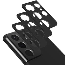 Linsedeksel til Samsung S21 Ultra 3-pack Black