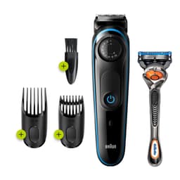 Braun Skægtrimmer BT3240 Driftstid (max) 80 min, Antal længdetrin 39, Trinpræcis 0,5 mm, NiMH, Sort/Blå, Trådløs og med ledning