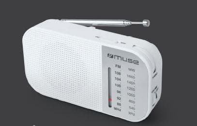 Muse M-025 RW, Bærbar radio, Hvid
