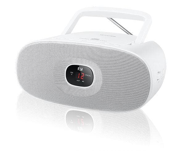Muse MD-202RDW Hvid, Bærbar radio CD-afspiller,