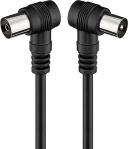 Goobay Vinklad antennkabel (<70 dB), dubbelskärmad