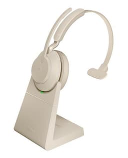 Jabra Evolve2 65, MS Mono, Kuulokkeet, Pääpanta, Toimisto/puhelukeskus, Beige,
