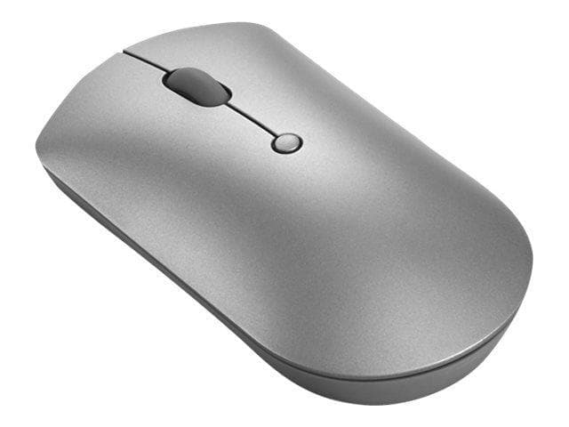 Lenovo Silent Mouse 600 optisk mus, järngrå, Bluetooth 5.0 med två vär