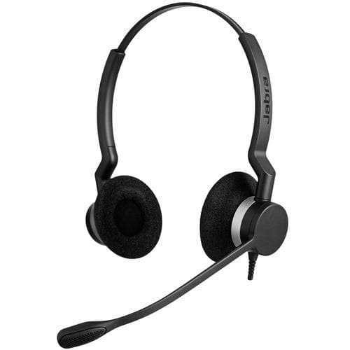 Jabra Biz 2300 Duo, Ledningsført, Kontor/Callcenter, 150 - 4500 Hz, 65 g, Headset, Sort