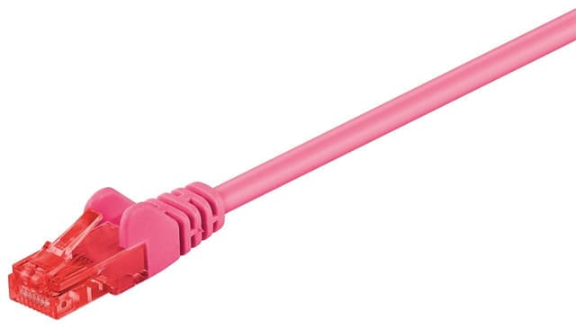 Goobay Netværkskabel CAT 6, U/UTP, magenta