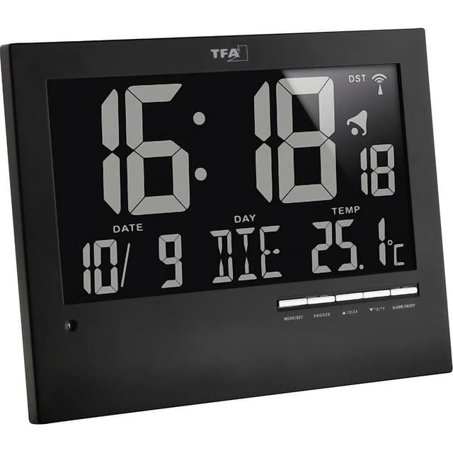 TFA Dostmann 60.4508 Radio Vægur 185 mm x 230 mm x 31