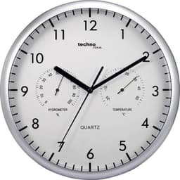 Techno Line WT 650 Quarz Vægur 26 cm Sølv