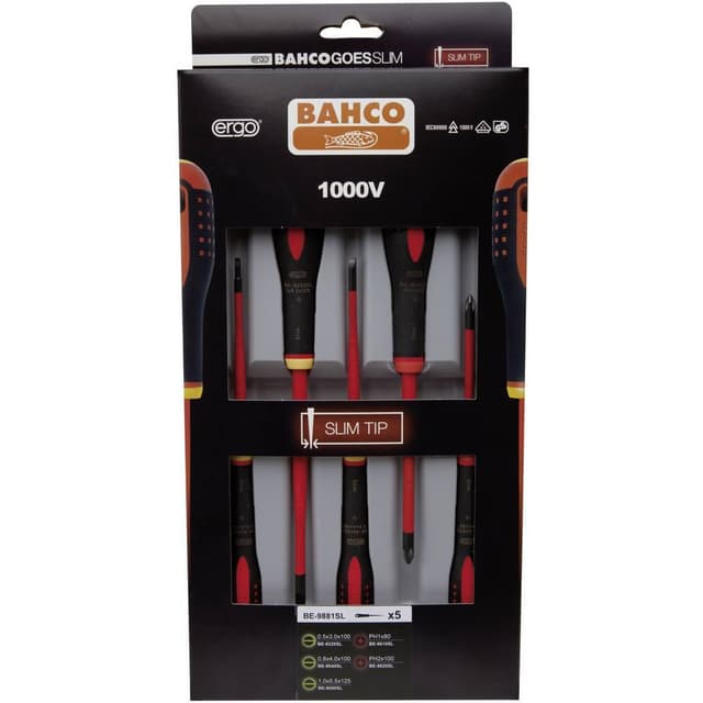 Bahco BE-9881SL Skruetrækker-sæt 1 stk