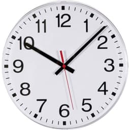 EUROTIME 55000 DCF Väggklocka 300 mm Vit