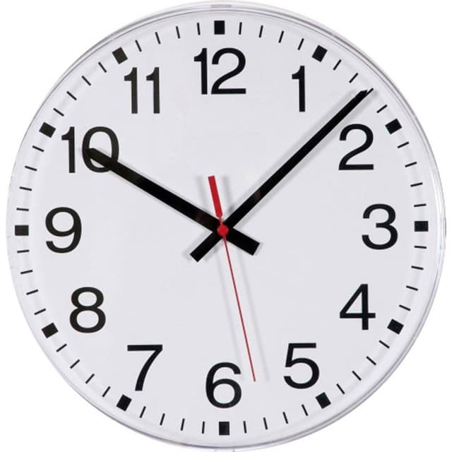 EUROTIME 55000 DCF Väggklocka 300 mm Vit