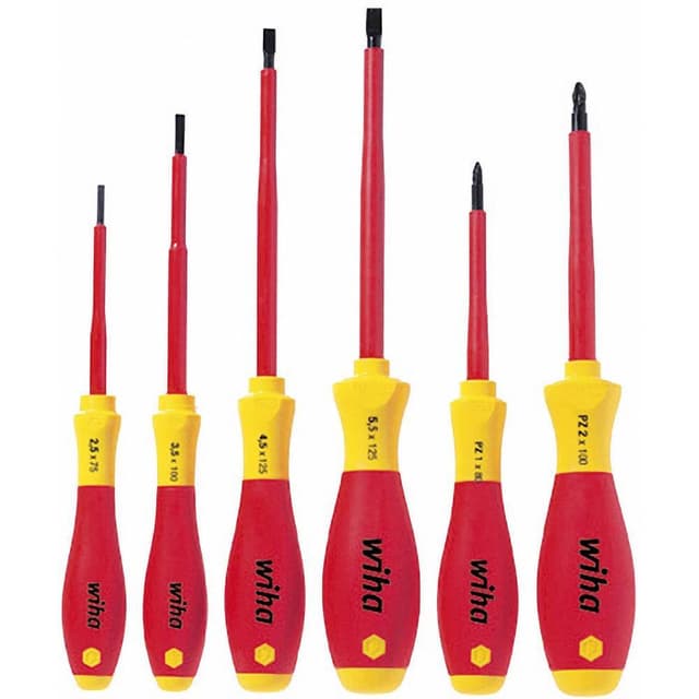 VDE Skruvmejsel set 6 delar Wiha 320N ZK6 SO Spår,