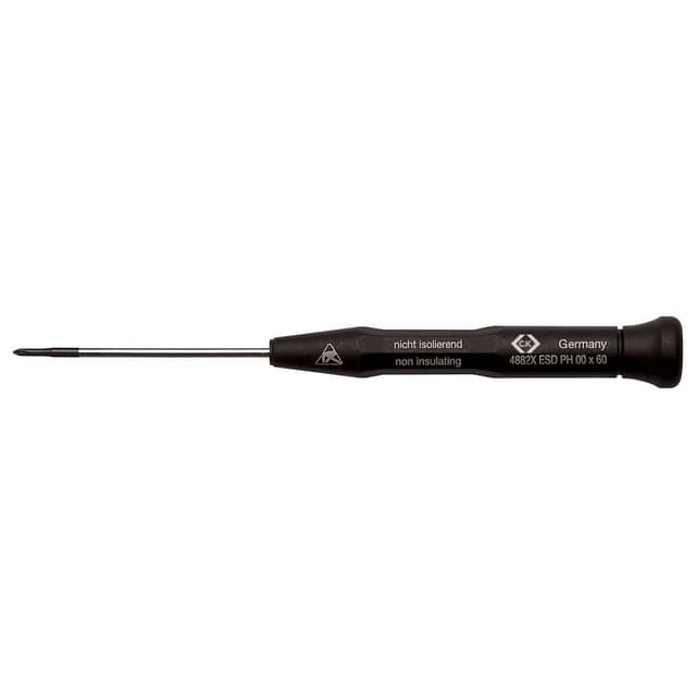 C.K. T4882X000ES ESD Stjerneskruetrækker PH 000 Klinge-længde: 60 mm DIN EN 61340-2