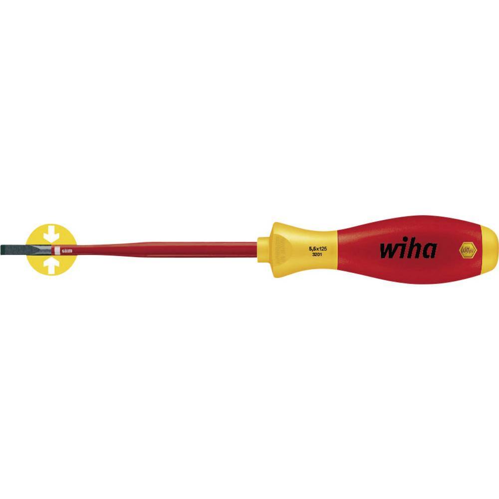 VDE Spårskruvmejsel Wiha Klingbredd: 4.5 mm Klinglängd:
