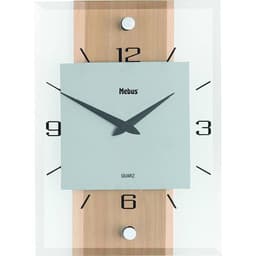 Mebus 18220 Quarz Vægur 20 cm x 28 cm x 5 cm Bøg,