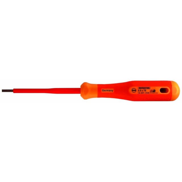Bernstein 14-652-VDE VDE Kærv-skruetrækker Klinge-bredde: 3.5 mm Klinge-længde: 100 mm