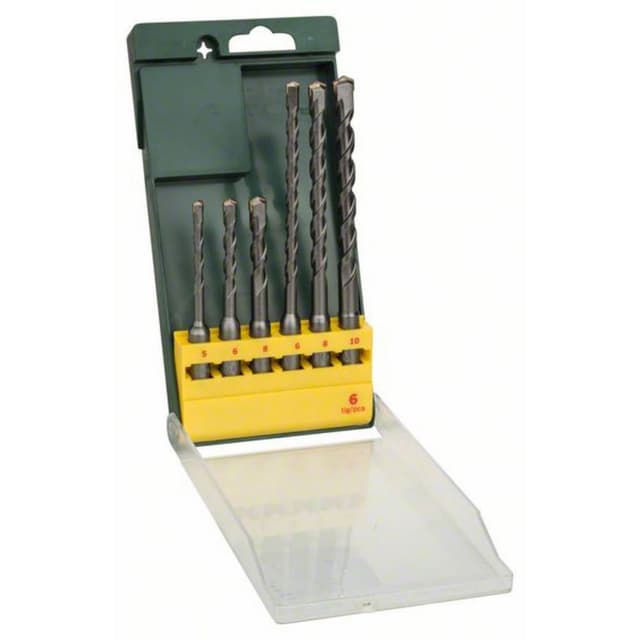 Bosch Accessories Promoline 2607019447 Hårdmetal Hammerbor-sæt 6 dele 5 mm, 6 mm, 6 mm, 8 mm