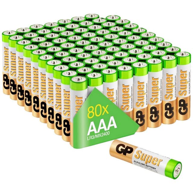 Batteri AAA (R03) Alkaliskt GP Batteries Super 1.5 V 80