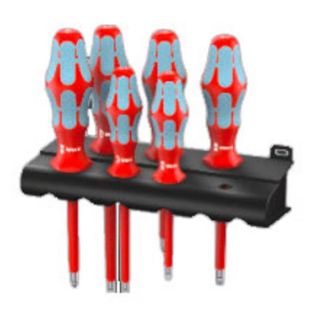 VDE Skruvmejsel set 6 delar Wera 3165 i/6 Spår,