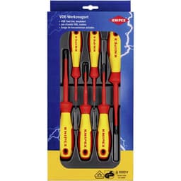 VDE Skruvmejsel set 6 delar Knipex Stjärnspår Pozidriv,