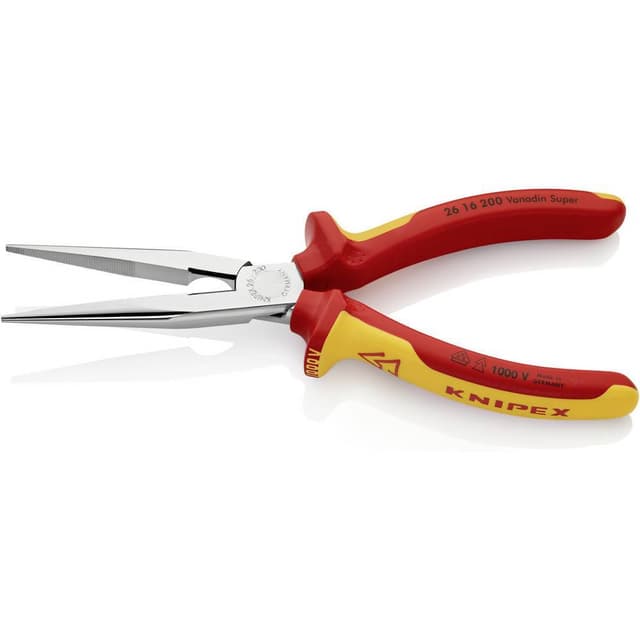 Knipex 26 16 200 VDE Fladrundtang Lige 200 mm