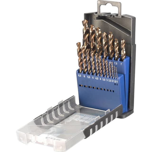 kwb 248920 Hss-Co Metall-spiralborrset 19 delar M35 DIN
