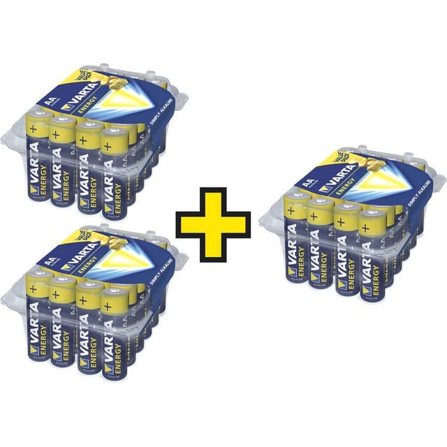 Batteri AA (R6) Alkaliskt Varta Energy 1.5 V 72 st